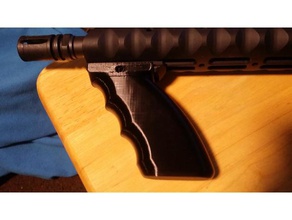 ar-15 foregrip sport & outdoors airsoft ar 15 firearm firearms grip gun mount picatinny rail rifle 3d print model - Mito3D