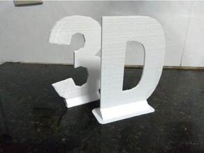 3d - letter stand- letras para exposici n costume 3d print model - Mito3D