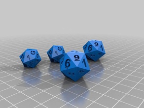 d & style dice games 3d print model - Mito3D