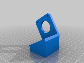 anet a8 angled bowden mount parts 3d print model - Mito3D