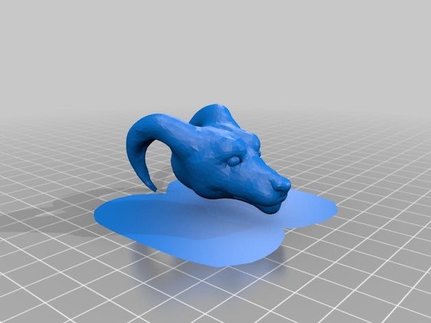 realistico-ish houndoom testa le creature hooundoom pokemon 3D print model - Mito3D