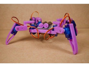q1 lite simple quadruped robot designed robotics education hong kong jason workshop steam stem 3d print model - Mito3D