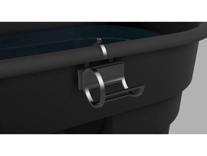 uv filter holder polymer stock tank 3d print model - Mito3D