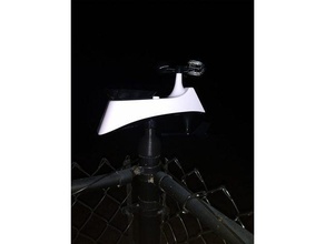 crosse tech weather station chain link fence mount parts lacrosse post 3d print model - Mito3D