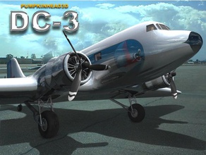 dc-3 A impressão 3d aviões 3d print model - Mito3D