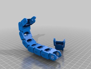 monoprice selezionare un cavo mini catena Stampante 3d parti portacavi di la gestione dei cavi lettino riscaldato 3d print model - Mito3D