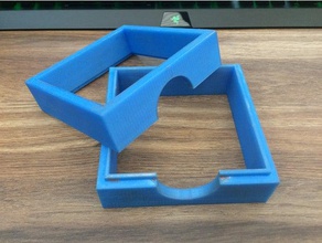 fundição de molde quadrado caixa 100mm auto alinhamento delft argila hobby 3d print model - Mito3D