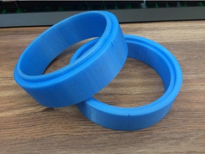 casting mould ring 100mm delft clay self aligning hobby 3d print model - Mito3D