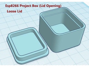 esp8266 dht Projekt-box Deckel öffnen 36x32 h 22mm 3d-drucken 3d print model - Mito3D