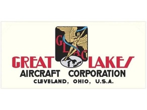 vintage great lakes uçak logo işareti lito işaretler ve logolar 3d print model - Mito3D
