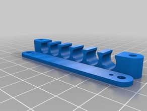 my customized ethernet cable manager parametric62 tool holders & boxes 3d print model - Mito3D