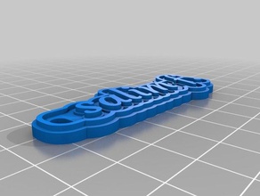 salim f llaveros personalizado 3d print model - Mito3D