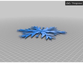 blockscad snowflake inspired frozen 3d printing blockscadsnowflake 3d print model - Mito3D