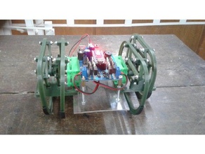 chebyshev lambda walker Robotik dc motor bağlantı mekanik yürüyüş 3d print model - Mito3D