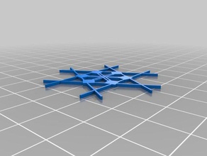 fiocco di neve - blockscadsnowflake art 3d print model - Mito3D