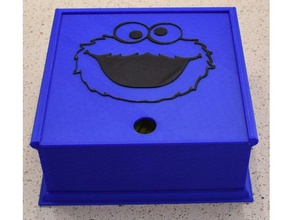 cookie monster box les conteneurs le stockage 3d print model - Mito3D