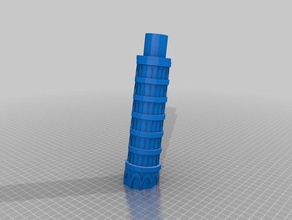 torre inclinada de pisa A impressão 3d 3d print model - Mito3D