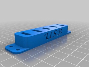 simple usb dock computer stand holder 3d print model - Mito3D