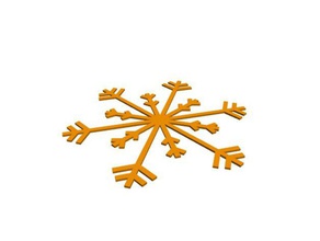 Grafik Schneeflocke Modelle blockscadsnowflake 3d print model - Mito3D