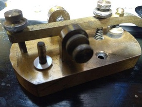 Isolator morse-code-Schlüssel Teile 3d print model - Mito3D