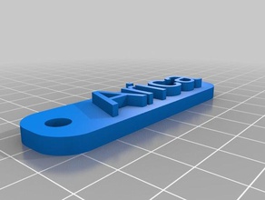 meine angepasste einfache Schlüsselanhänger j Schilder & logos kundengebundene 3d print model - Mito3D