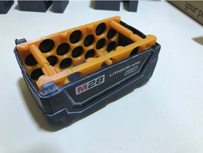 portaceldas batería milwaukee m28 3d print model - Mito3D