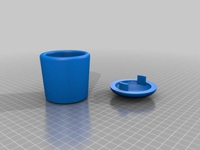 dacia duster cup holder & lid 3d printing 3d print model - Mito3D