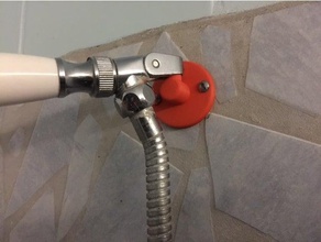 duschkopfhalter la salle de bains 3d print model - Mito3D