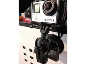 ram gopro montage de la caméra mounts 3d print model - Mito3D