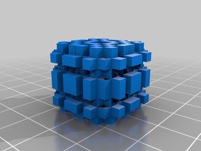 cubaka matematica arte art assemblato cubo ipercubo 3d print model - Mito3D