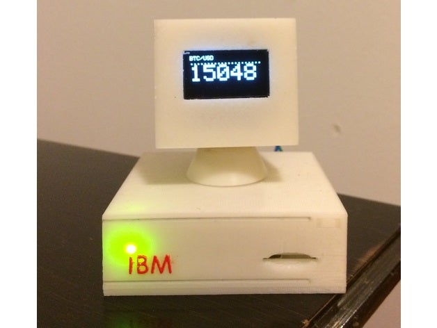 bitcoin-ticker nodemcu v3 + oled-display 0,96 kg - Elektronik 3D print model - Mito3D