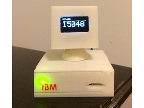 bitcoin ticker nodemcu v3 + display oled 096 l'elettronica 3d print model - Mito3D