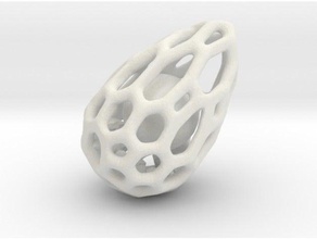 uovo di drago galleggiante sfera all'interno gioielli 1inch 2cm collier fantaisy fantasia ad incastro mesh meshmixer il metallo la collana modello ciondolo pendantif pendentif voronoi 3d print model - Mito3D