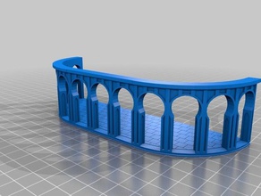 la ciudad de blanos - arcos, suelos baldosas las estructuras edificios 3d print model - Mito3D