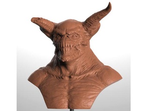 demon bust creatures 3d print model - Mito3D