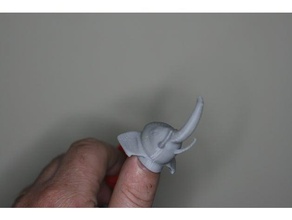 fingerspop l phant toys & games bricoloup elephant fingerspop 3d print model - Mito3D