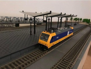 stationroof 1 87 h0 estação de trem 3d print model - Mito3D