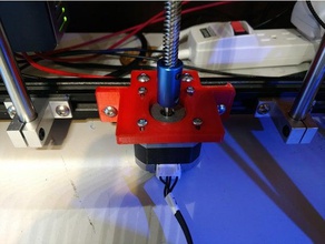 ender 4 reinforced z axis motor mount fixed 3d printer accessories creality ender-4 stepper z-axis 3d print model - Mito3D