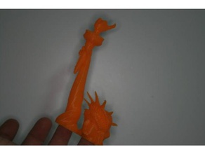 fingerspop estátua libert brinquedos & games bricoloup da liberdade 3d print model - Mito3D