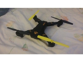 pervane kanadı görsel xs809 quadcopter drone siluroid r c araçlar helikopter openscad rc yedek stl 3d print model - Mito3D