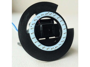 jevois 40-60mm led ring mount robotics camera first frc 3d print model - Mito3D