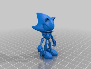metal sonic Modell-Roboter hedgehog 3d print model - Mito3D