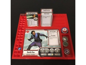 ia rebel dashboard del lettore giochi gioco da tavolo fantasy flight imperial assault alleanza ribelle 3d print model - Mito3D