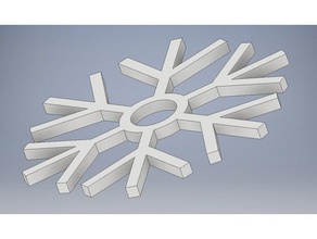 kartanesi 3d baskı Noel dekorasyon süsü serin schnee schneeflocke kar kış 3d print model - Mito3D
