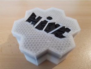 hive game box logo toy & accessories boardgame board container 3d print model - Mito3D