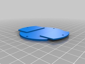 philips hue dimmer adapter plate 60mm electronics 3d print model - Mito3D