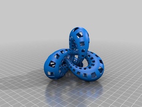 simmetrica figura 8 nodo stl ruotato per la matematica matematiche arte mathproject scuola 3d print model - Mito3D