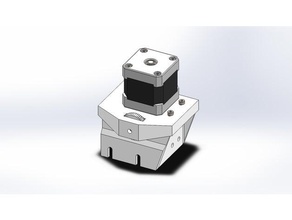 frente motor do transportador de parafuso tensão-x eixo y Impressora 3d acessórios tronxy x5s 3d print model - Mito3D