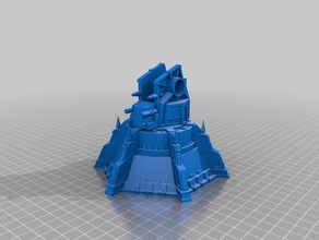 a vingança da torre jogos warhammer 40000 terreno wh40k 3d print model - Mito3D