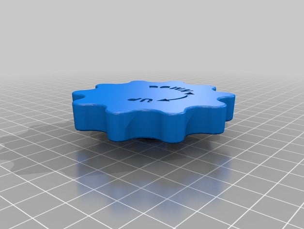 cr-10 z-axis manual adjustment knob 3d printer parts 3D print model - Mito3D